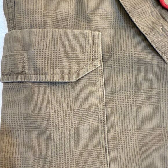 Orvis Trout Bum Shorts S42 Tan Plaid Outdoor Cargo pocket Hiking fishing Camping - Picture 11 of 11